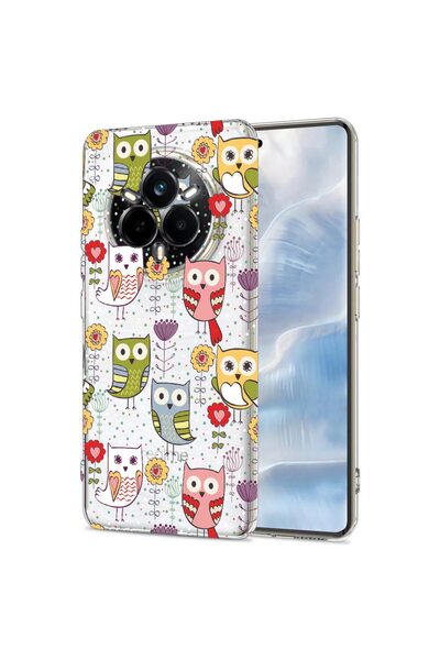 bestcase Husa pentru Realme 14 Pro 5G, BestCase¬Æ Clear Silicon 2MM, Owl Patt...