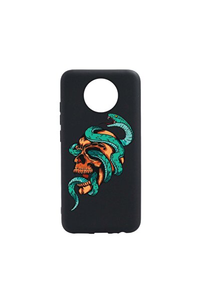 bestcase Husa Silicon Compatibila cu Nokia C10, Skull, rezistenta la uzura, a...