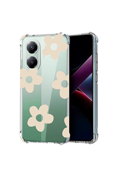 bestcase ¬Æ Husa compatibila Poco X7 Pro 5G, Anti Shock 1.5MM, Retro Daisy, P...