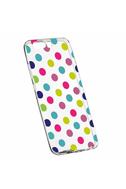 bestcase Husa Silicon, Transparent, Slim, Dots Color, Huawei Y6 2018