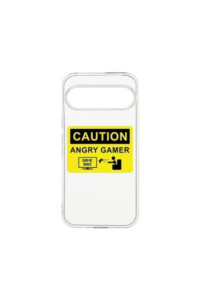 bestcase ¬Æ Clear Silicone Case 2MM, Compatible with Google Pixel 9, Angry Ga...