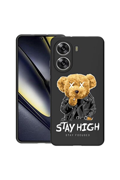 bestcase Husă pentru Poco X7 Pro 5G, Stay High Teddy Bear, Silicon subțire de...