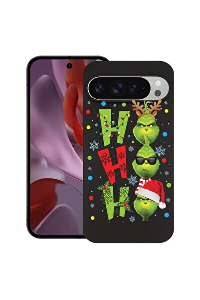 bestcase ¬Æ Husa pentru Google Pixel 9 Pro XL, Grinches - Ho Ho Ho, Slim Sili...