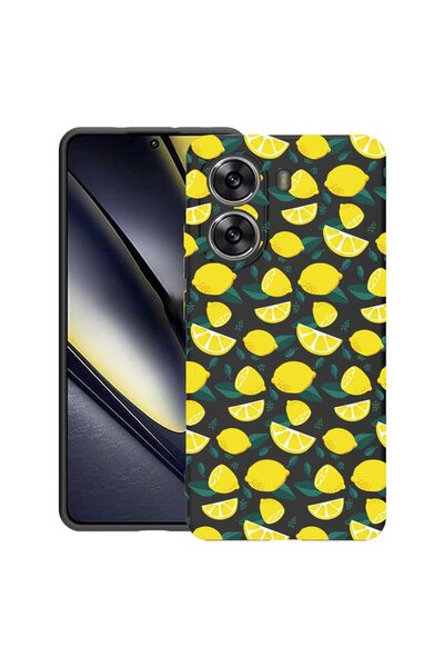 bestcase Калъф за Poco X7 Pro 5G, с десен на лимони, тънък силиконов 0.8ММ, у...