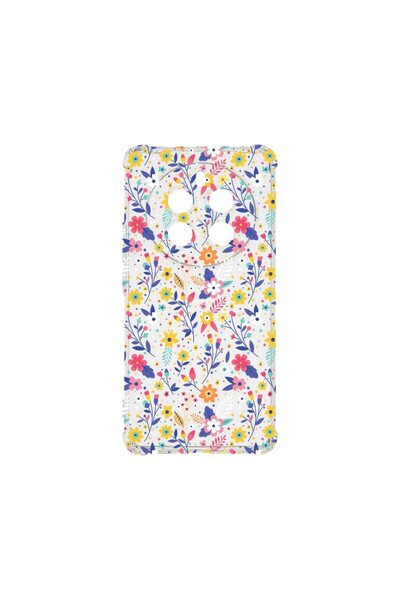 bestcase ¬Æ Husa Anti Shock 1.5MM, Compatibila Cu Realme 12 Pro, Flower Patte...