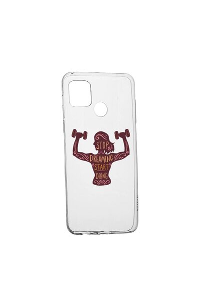 bestcase Husa Silicon Compatibila cu Realme C21, Stop Dreaming Start Doing, r...