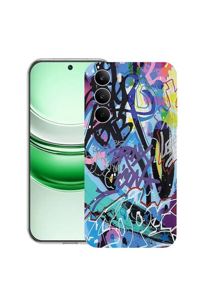 bestcase ¬Æ Husa Clear Silicon pentru Realme C71, Graffiti, 2041144 T 1184