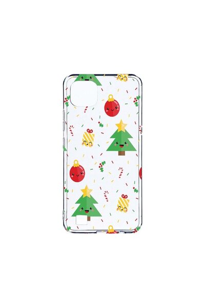 bestcase Husa BestCase¬Æ Clear Silicon 2MM, Compatibila Cu Realme C20, Xmas T...