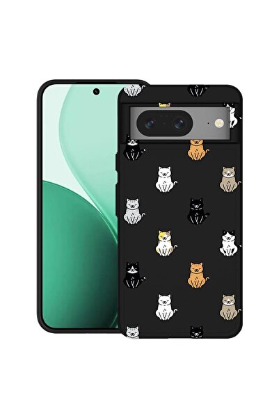 bestcase ¬Æ Husa TPU Ultra Slim Compatibil cu Google Pixel 8, cu Design Cat P...