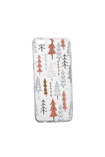 bestcase Husa Silicon Compatibila Cu Huawei Y6 2018, Hand Drawn Christmas Tre...