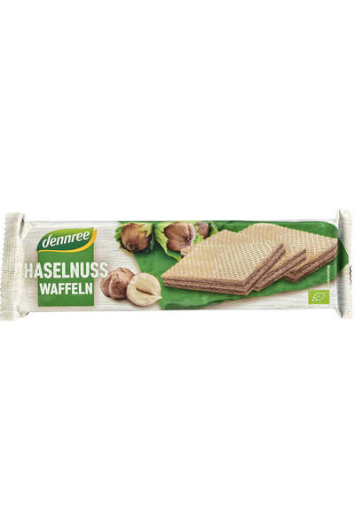 Dennree Organic Hazelnut Wafer 125 g