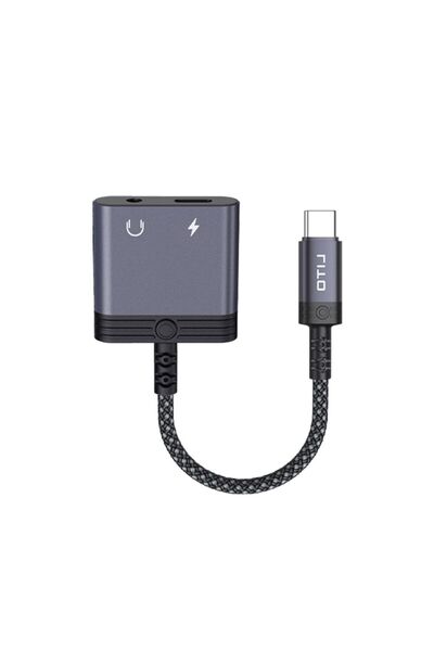 Lito Προσαρμογέας ήχου USB-C σε 3.5mm με φόρτιση 60W - Μαύρο
