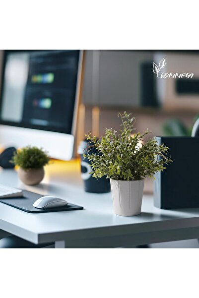 YVONNEYI Set 4 Plante Artificiale Decorative în Ghiveci, pentru Living, Baie ...