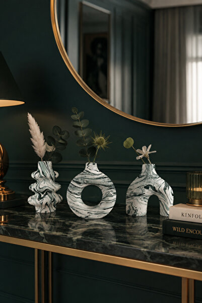 betonmall Set de 3 vaze în stil nordic boem |   Vaze decorative minimaliste d...
