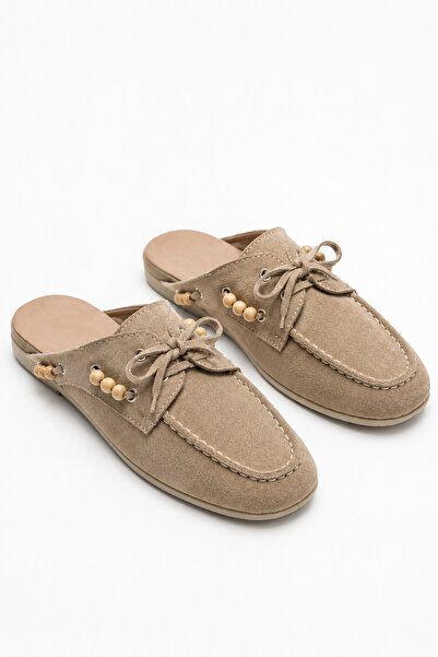 BonuStep Loafer de damă Vessia, bej, din piele naturală, din piele întoarsă