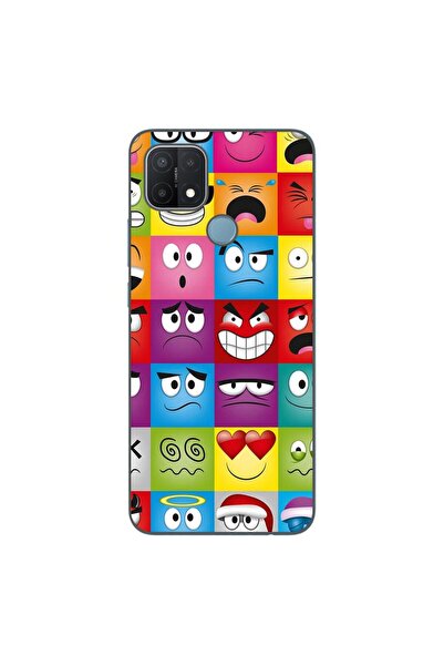 OEM Θήκη συμβατή με Oppo A15 και A15s, από σιλικόνη gel TPU, με αστεία πρόσωπα.
