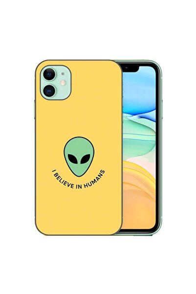 OEM Husa compatibila cu Apple iPhone 11 Silicon Gel Tpu Model Alien Belive In...