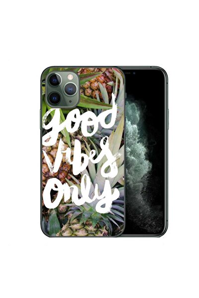 OEM Husa compatibila cu Apple iPhone 11 Pro Silicon Gel Tpu Model Good Vibes ...