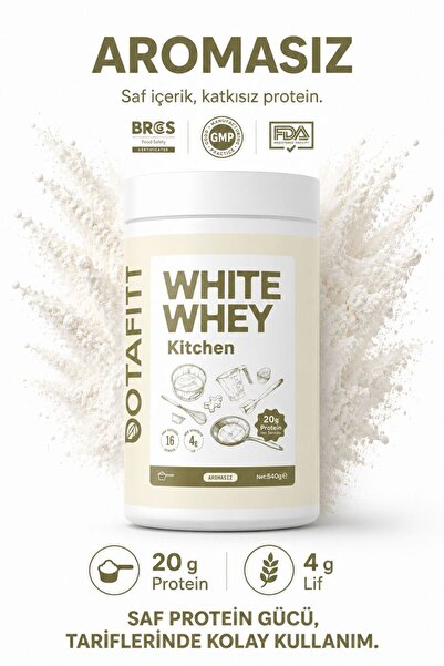 Botafitt WHITE WHEY: AROMASIZ 20g Protein ve 4g Lif Desteği: Sadece Whey ve i...