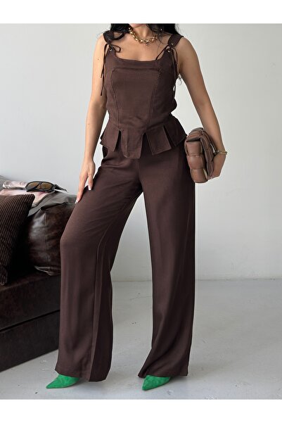 Thil Blouse Pants Linen Set