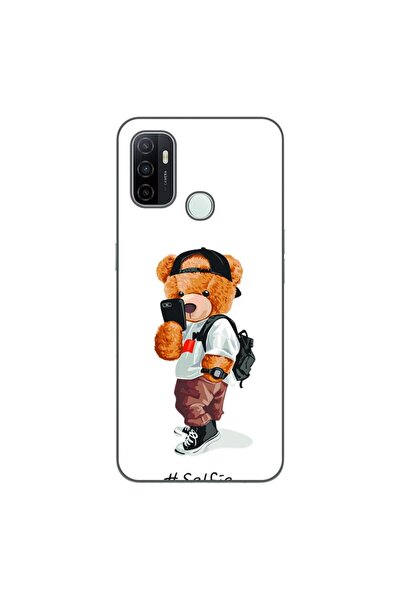 OEM Husa compatibila cu Oppo A53 Silicon Gel Tpu Model Bear Teddy Selfie