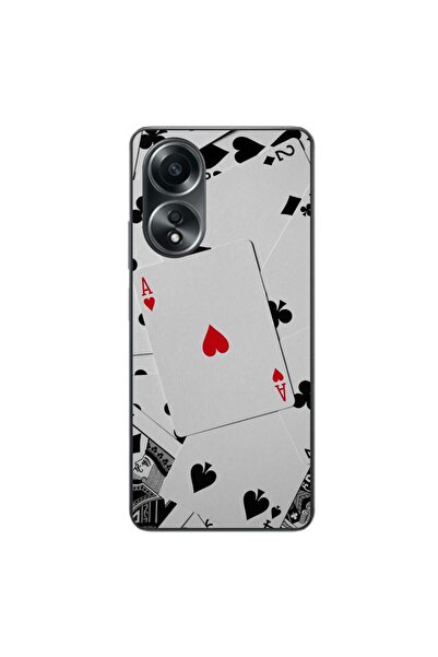 OEM Husa compatibila cu Oppo A58 4G Silicon Gel Tpu Model Carti Poker