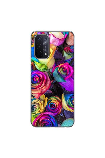 OEM Husa compatibila cu Oppo A54 5G, A74 5G Silicon Gel Tpu Model Trandafiri ...
