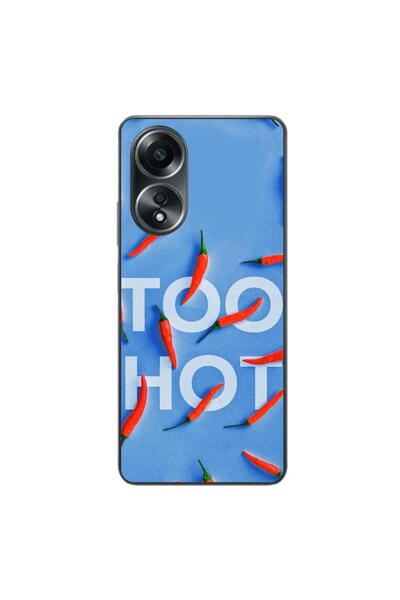 OEM Θήκη συμβατή με Oppo A58 4G Σιλικόνης Τζελ TPU με σχέδιο  "Too Hot "