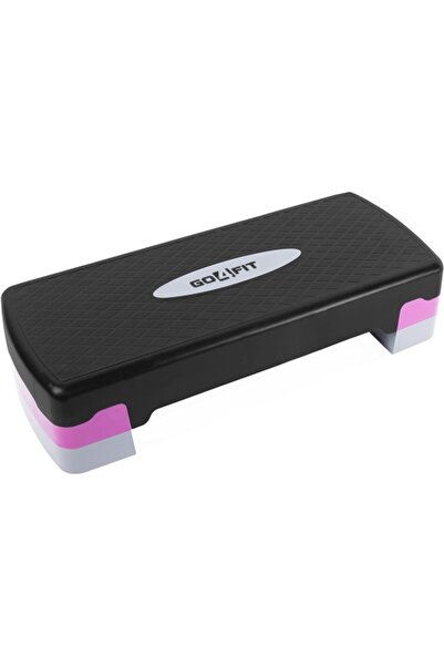 GO4FIT Stepper, for fitness, aerobics and cardio, 2 height levels