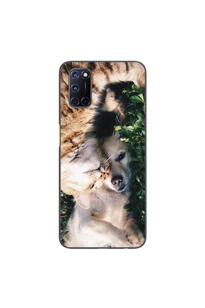 OEM Husa compatibila cu Oppo A72 Silicon Gel Tpu Model Caine si Pisica