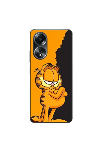 OEM Husa compatibila cu Oppo A58 4G Silicon Gel Tpu Model Garfield Black and ...