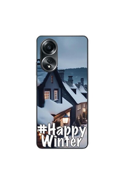 OEM Husa compatibila cu Oppo A58 4G Silicon Gel Tpu Model Happy Winter