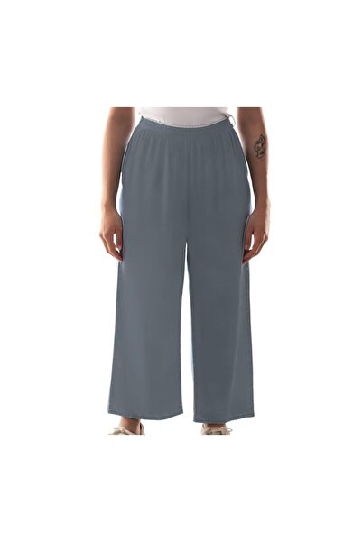 Peach Women's Casual Wide Legged Plazzo, Wide-Leg Flowy Trousers (UAE/KSA, Al...