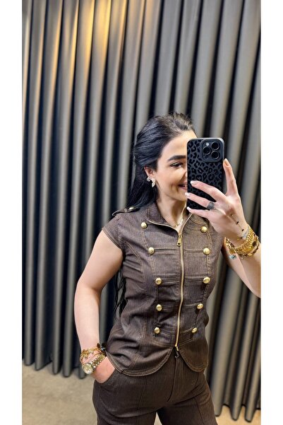 Nisam Top Buttoned Vest Suit