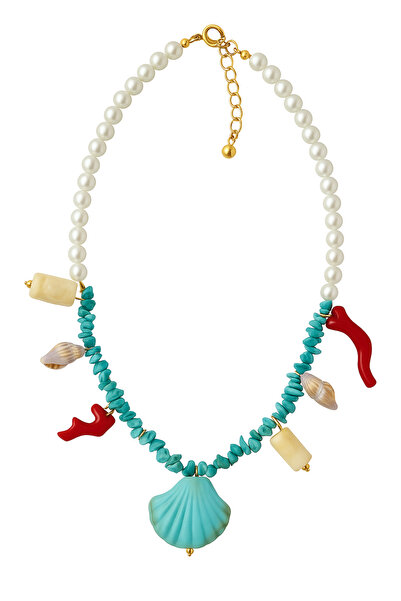 Venus Design Mussel Charm Necklace