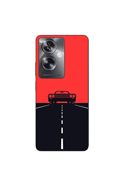 OEM Husa compatibila cu Oppo A79 5G Silicon Gel Tpu Model Red Sky Muscle Car