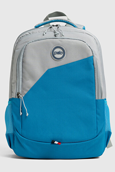 Mypolo Vigo Orthopedic Backpack Gray Blue - Middle School, High School and Da...
