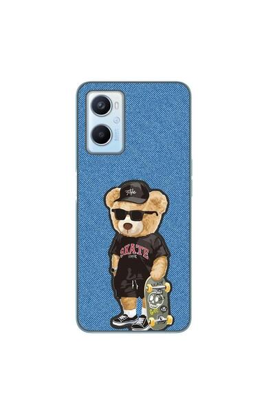 OEM Husa compatibila cu Oppo A96 4G Silicon Gel Tpu Model Bear Skate Fashion