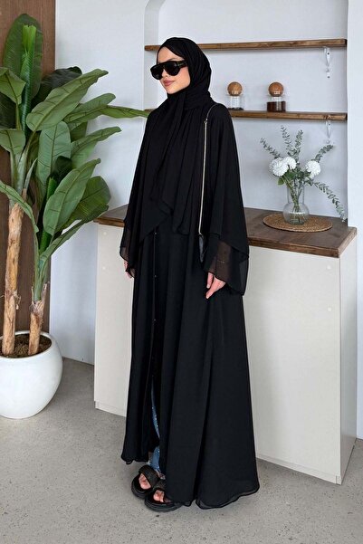 Hazamoda Hürrem Şallı Abaya Siyah