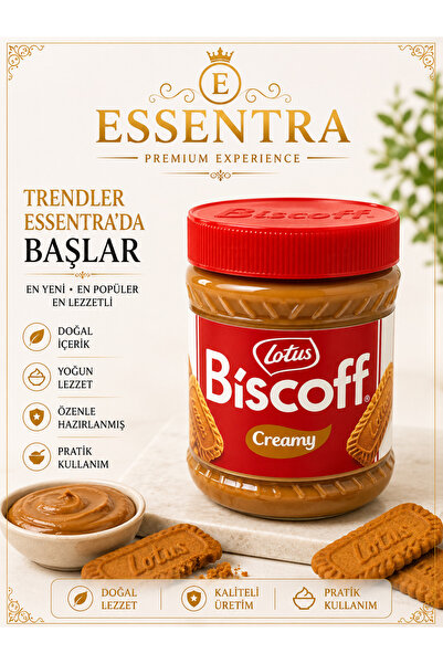 Essentra Home Lotus Biscoff Creamy Spread Kreması 400g Karamelize Bisküvi Kre...