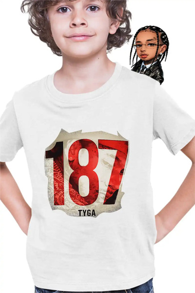 OEM Tricou Copii Baieti Tyga 187 Trap Rap Music