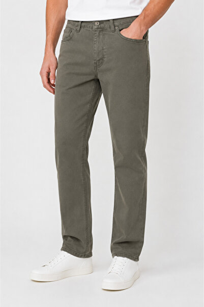 Mutlu City Men's Regular Fit Lycra Canvas Trousers 1126