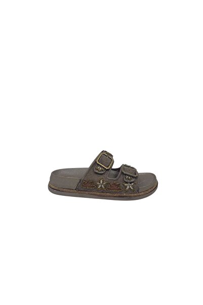 Zerhan Pienn 124 Women's Mink Buckle Slippers