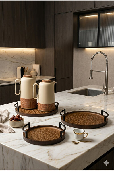 Generic Luxury Tea and Coffee Set Trays Serving Tray Set