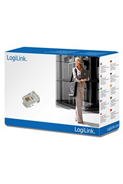 LogiLink Conector modular RJ11, 6P4C, neecranat, 100 bucăți.
