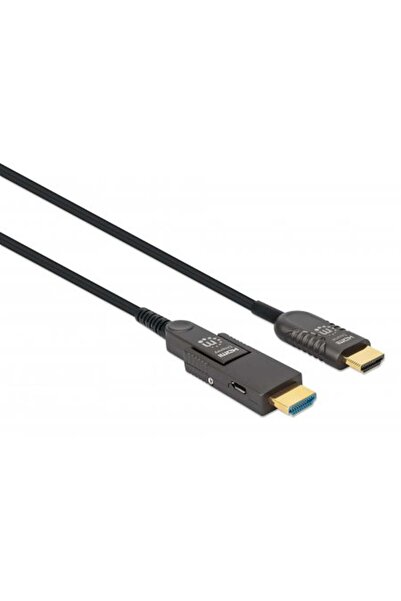 MANHATTAN Cablu HDMI LWL tată-tată/MicroHDMI tată 4K@60Hz 20m