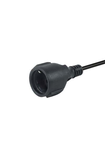 EQUIP Stromkabel CEE 7/7->CEE 7/3 St/Bu schwarz 5.00m