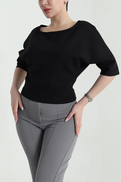 VıoShıne Women's Bat Sleeve Modal Blouse