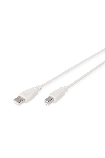 Digitus Kabel drukarkowy USB 2.0 A/M - B/M, 3m be≈ºowy