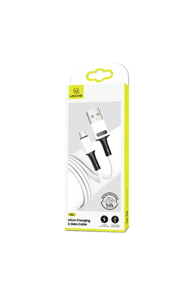 Usams Kabel U52 microUSB 2A Fast Charge1m bia≈Çy/white SJ435USB01 (US-SJ435)